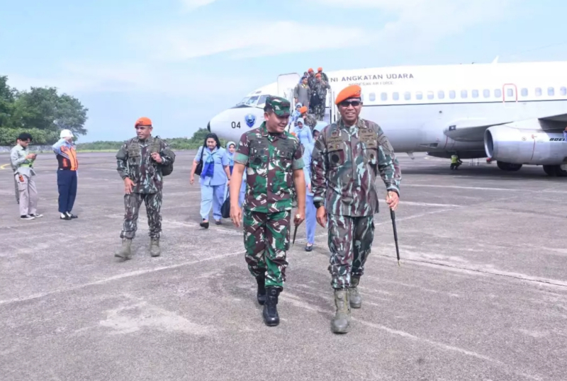 Pangkorpasgat Tinjau Kesiapan Markas Baru Pasgat di Makassar, Didampingi Danlanud 1
