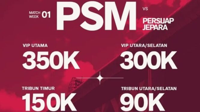 Abaikan Suara Suporter, Managemen PSM Tetap Tak Turunkan Harga Tiket Lawan Persebaya 1
