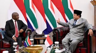 Presiden Prabowo Menerima Kunjungan Kenegaraan Presiden Afrika Selatan Di Istana Merdeka, Jakarta, Rabu (22/10/2025). (Dok. Setneg)