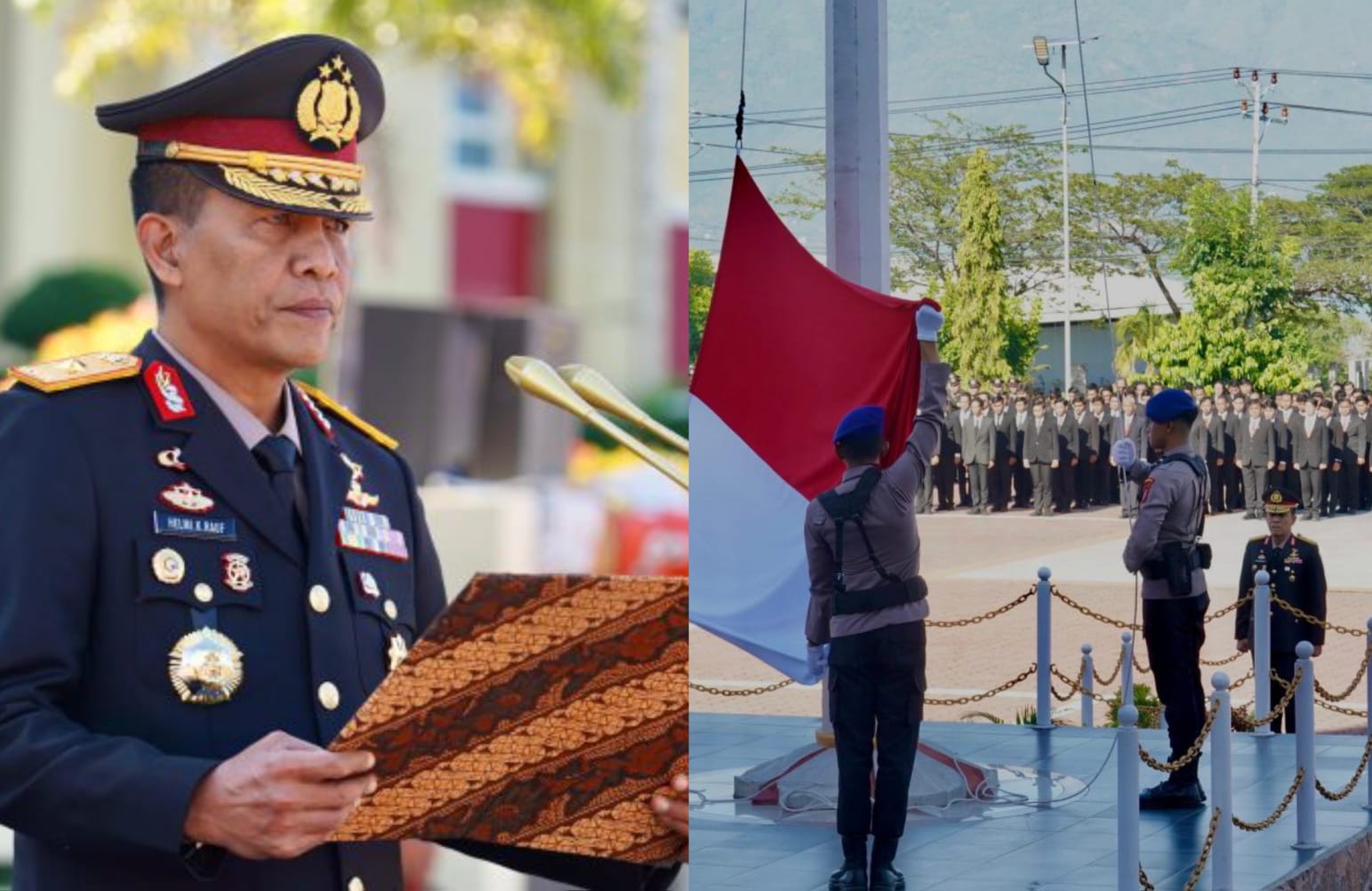 Hari Sumpah Pemuda, Wakapolda Sulteng: Anak Muda Harus Jujur, Gigih Dan Berani Wakapolda Sulteng, Brigjen Pol Helmi Kwarta Memimpin Upacara Peringatan Hari Sumpah Pemuda Di Lapangan Mapolda Sulteng, Selasa (28/10/2025). (Dok. Humas Polda Sulteng)