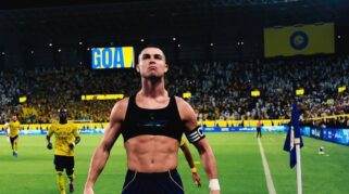 Selebrasi Ronaldo Usai Menjebol Gawang Al-Fateh. (Dok. Ig Al-Nassr)