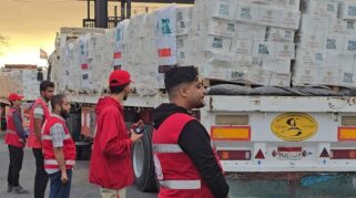 Sebanyak 35.000 Paket Bantuan Kemanusiaan Dari Masyarakat Indonesia Yang Disalurkan Oleh Badan Amil Zakat Nasional (Baznas) Ri Akhirnya Berhasil Masuk Ke Gaza. (Dok. Baznas Ri)