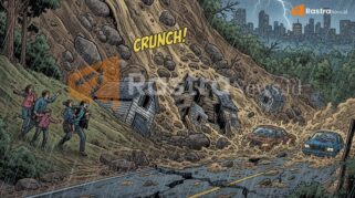 Ilustrasi Longsor. (Dok. Rastra News)