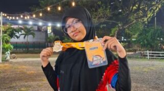 Iftitah Izzatunnisa, Siswi Berbakat Dari Smp Islam Ranu Harapan, Berhasil Mengukir Prestasi Gemilang Di Ajang Hasanuddin Open Archery Championship Vol. 2. (Istimewa)