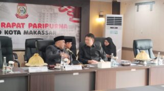 Dprd Kota Makassar Menggelar Rapat Paripurna Ketigabelas Masa Persidangan Pertama Tahun Sidang 2025/2026 Dengan Agenda Jawaban Wali Kota Makassar Atas Pemandangan Umum Fraksi-Fraksi Terkait Ranperda Apbd 2026.