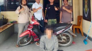 Seorang Terduga Pelaku Pencurian Kendaraan Bermotor (Curanmor) Berinisial Mi, Warga Desa Balingara, Kecamatan Ampana Tete, Berhasil Diamankan Pihak Kepolisian.