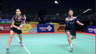 Pasangan Ganda Campuran Dejan Ferdinansyah / Bernadine Anindya Wardana Menjuarai Syed Modi India International 2025 Setelah Tampil Gemilang Di Partai Final Yang Berlangsung Di Bbd U.p. Badminton Academy, Lucknow, India.