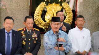 Komisi Percepatan Reformasi Polri Memberikan Keterangan Pers Usai Menggelar Rapat Perdana Di Markas Besar Polri, Jakarta Selatan, Senin (10/11). (Dok. Tbnews)