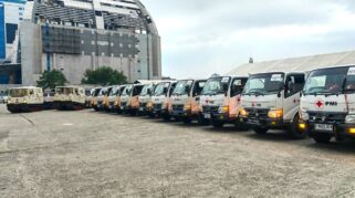 Palang Merah Indonesia (Pmi) Mengerahkan 60 Unit Mobil Tangki Air Dan 3 Unit Mobil Haglund Untuk Membantu Penanganan Bencana Di Sumatera.