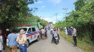 Truk Pengangkut Sirtu Mundur Di Tanjakan, Tewaskan Guru.(Dok Polres Banggai)