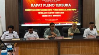 Kpu Makassar Menetapkan Jumlah Pemilih Pada Pdpb Triwulan Iv Sebanyak 1.077.627 Orang, Terdiri Dari 521.957 Pemilih Laki-Laki Dan 555.670 Pemilih Perempuan. Data Tersebut Mencakup 153 Kelurahan Di 15 Kecamatan.