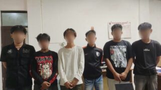 Enam Pemuda Di Mandai Diamankan Saat Sedang Peesta Miras. (Foto: Dok. Polisi)