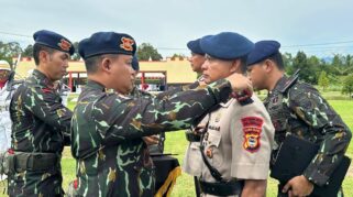 Kompol Laode Rusli Resmi Menjabat Komandan Batalyon (Danyon) D Pelopor, Kabupaten Luwu Utara. (Foto: Rastranews)